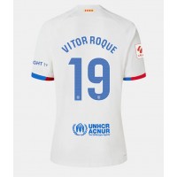 Barcelona Vitor Roque #19 Udebanetrøje Dame 2023-24 Kortærmet